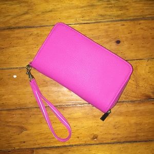 Hot Pink Wristlet Wallet 🎀